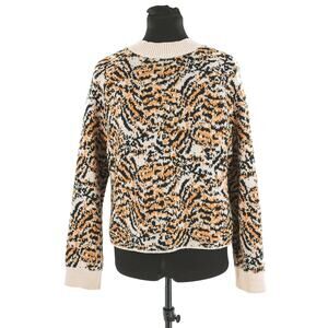 Rachel Comey‎ Target Animal Print Crew Neck Long Sleeve Women’s Sweater Small